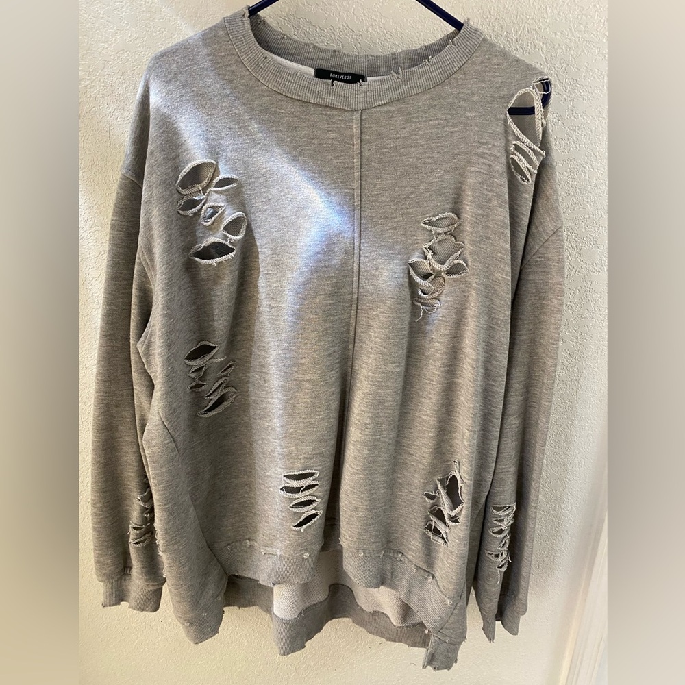 Forever 21 destructed sweatshirt